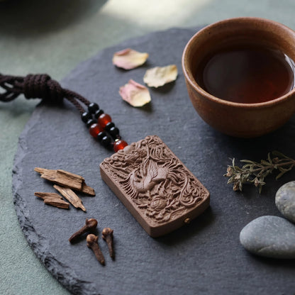 HERBAL SCENT Black Ginseng & Lychee Phoenix Pendant - Heritage Wellness Decor — photo 2