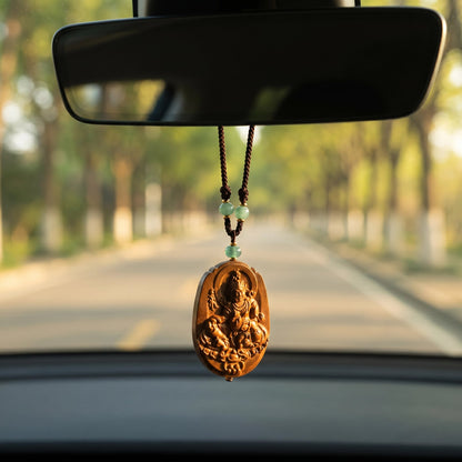 Herbal Scent Rose & Red Ginseng God of Wealth Incense Pendant — photo 7