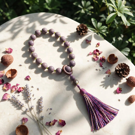 HERBAL SCENT Handcrafted Botanical Handheld Mala - Pet-Friendly & Mindful Moments
