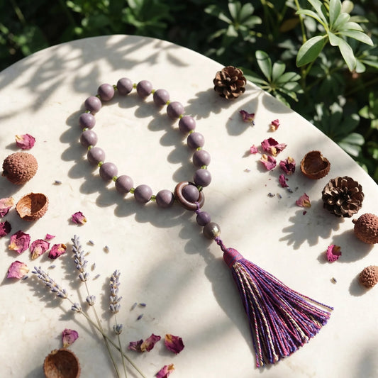 HERBAL SCENT Handcrafted Botanical Handheld Mala - Pet-Friendly & Mindful Moments