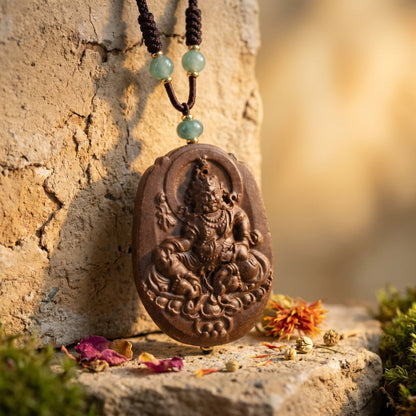 Herbal Scent Rose & Red Ginseng God of Wealth Incense Pendant — photo 2