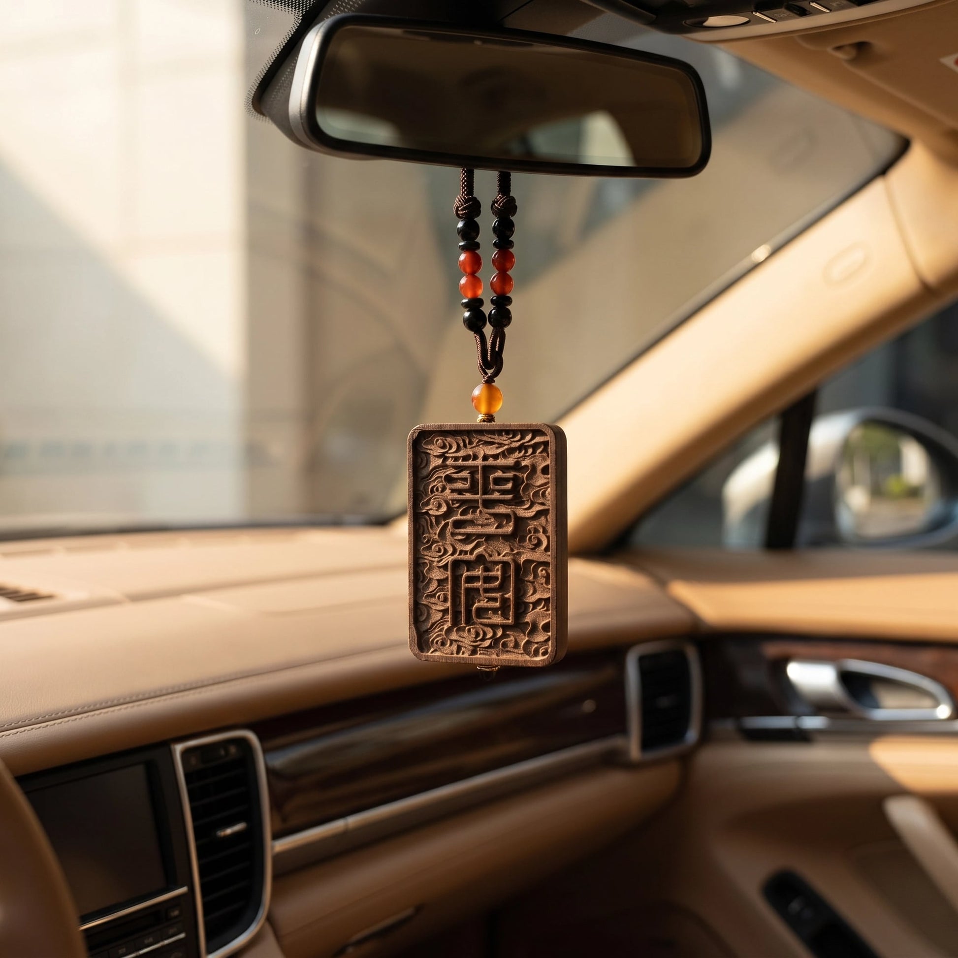 Herbal Scent Pagoda Tree Flower and Tangerine Peel Peace Incense Pendant — photo 4