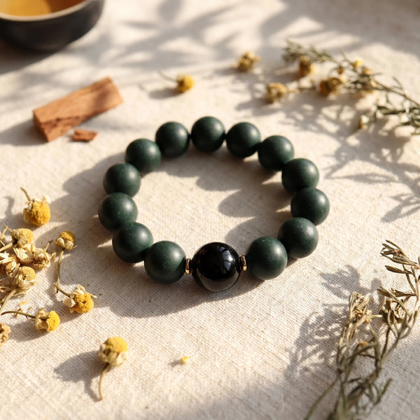 HERBAL SCENT Chamomile & Forsythia Botanical Bracelet - Pet-Friendly & Cooling