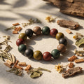 HERBAL SCENT Five Elements "Tianzi" Incense Bracelet - 14mm Pet-Friendly Balance