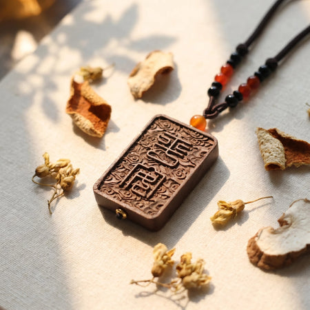 Herbal Scent Pagoda Tree Flower and Tangerine Peel Peace Incense Pendant