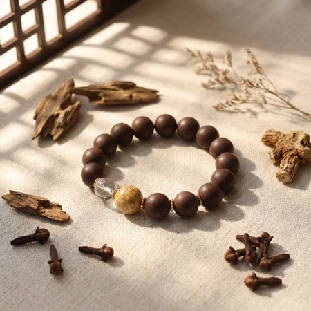 Herbal Scent Black Ginseng & Lychee Fatigue-Relieving Bracelet 12mm