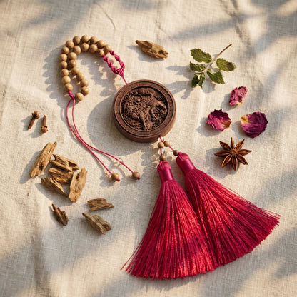 HERBAL SCENT Handcrafted Botanical Car Charm - Pet-Friendly & Yang-Warming Drive — photo 8