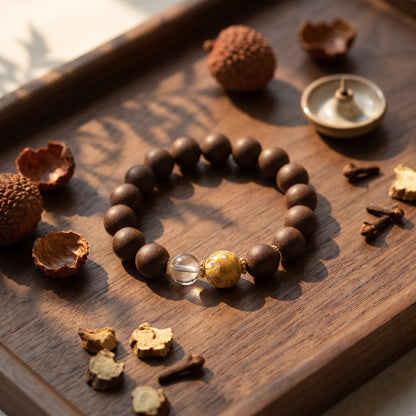 Herbal Scent Black Ginseng & Lychee Fatigue-Relieving Bracelet 12mm — photo 2