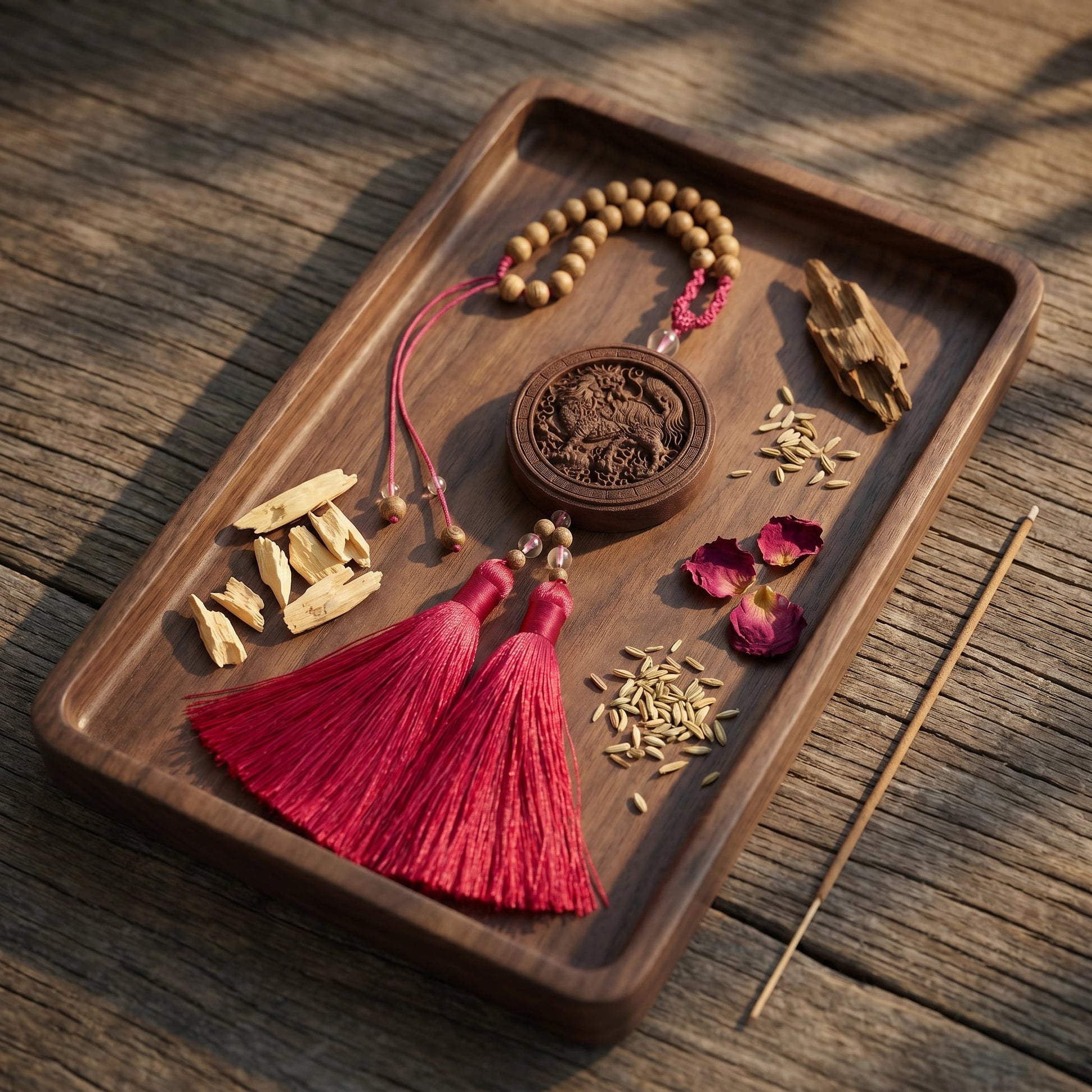 HERBAL SCENT Handcrafted Botanical Car Charm - Pet-Friendly & Yang-Warming Drive — photo 9