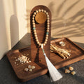 Herbal Scent Vitality-Enhancing Handheld Mala | White Ambergris & Clove Infused