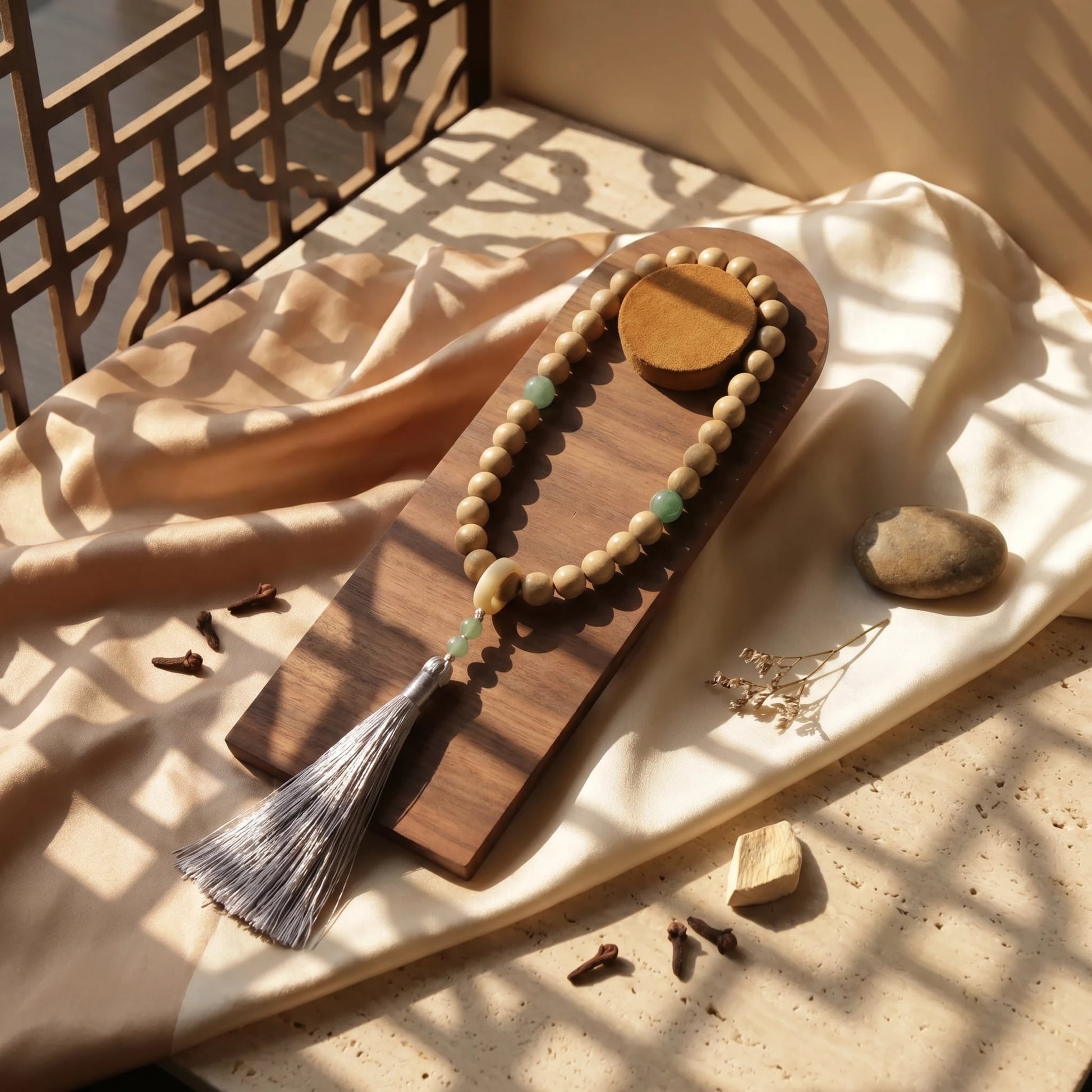 Herbal Scent Vitality-Enhancing Handheld Mala | White Ambergris & Clove Infused — photo 3