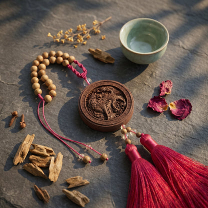 HERBAL SCENT Handcrafted Botanical Car Charm - Pet-Friendly & Yang-Warming Drive — photo 10