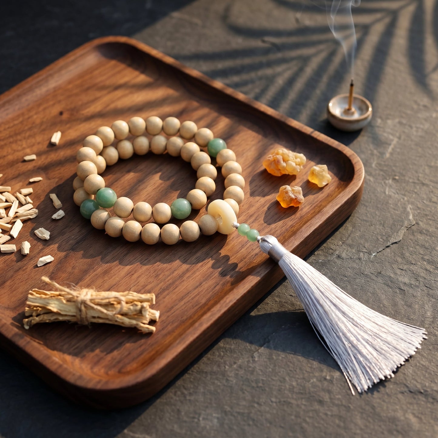 Herbal Scent Vitality-Enhancing Handheld Mala | White Ambergris & Clove Infused — photo 4