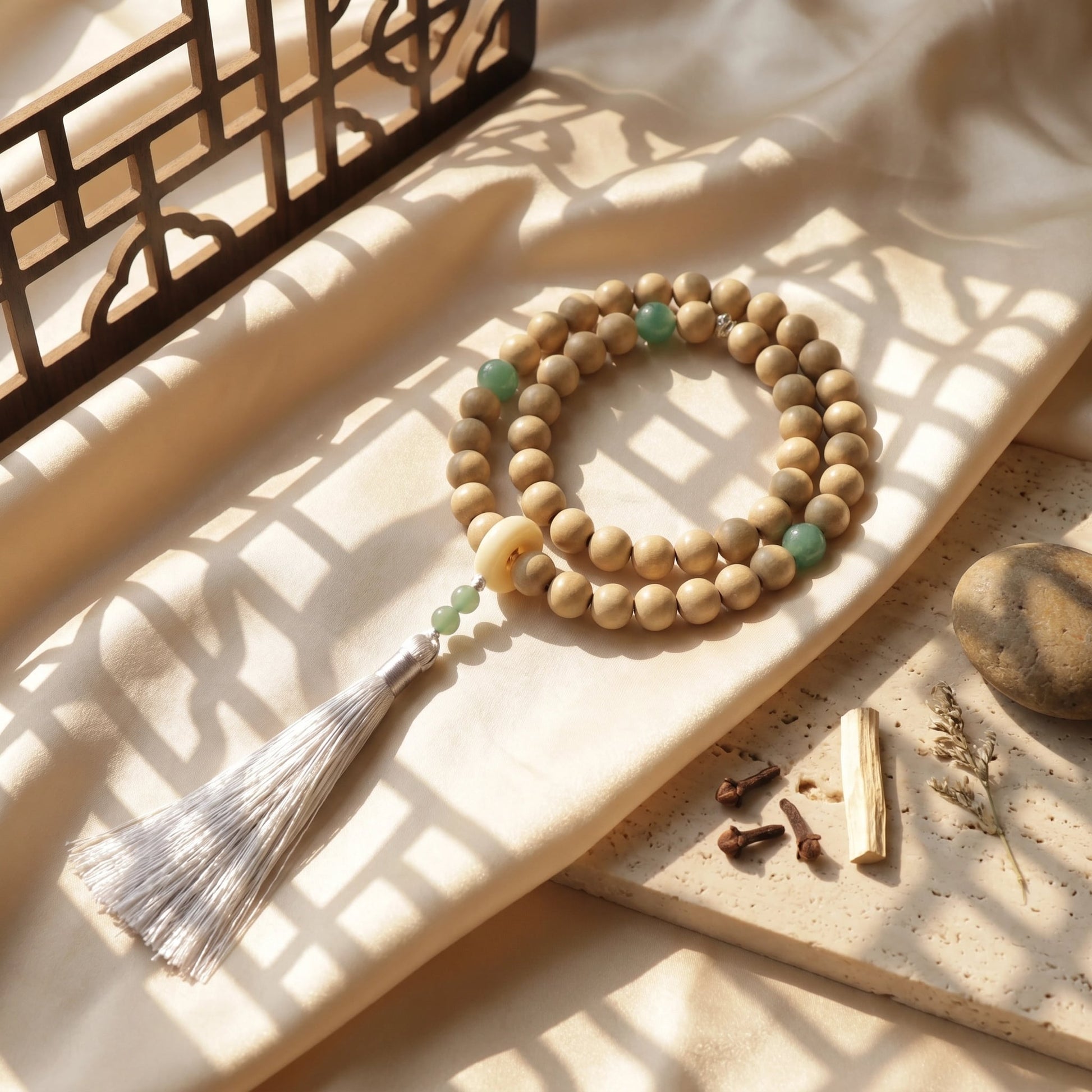 Herbal Scent Vitality-Enhancing Handheld Mala | White Ambergris & Clove Infused — photo 5