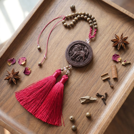 HERBAL SCENT Handcrafted Botanical Car Charm - Pet-Friendly & Yang-Warming Drive — photo 2