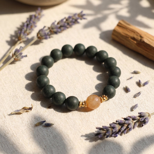 Herbal Scent Polygonum Multiflorum & Lavender Sleep-Improving Bracelet 12mm