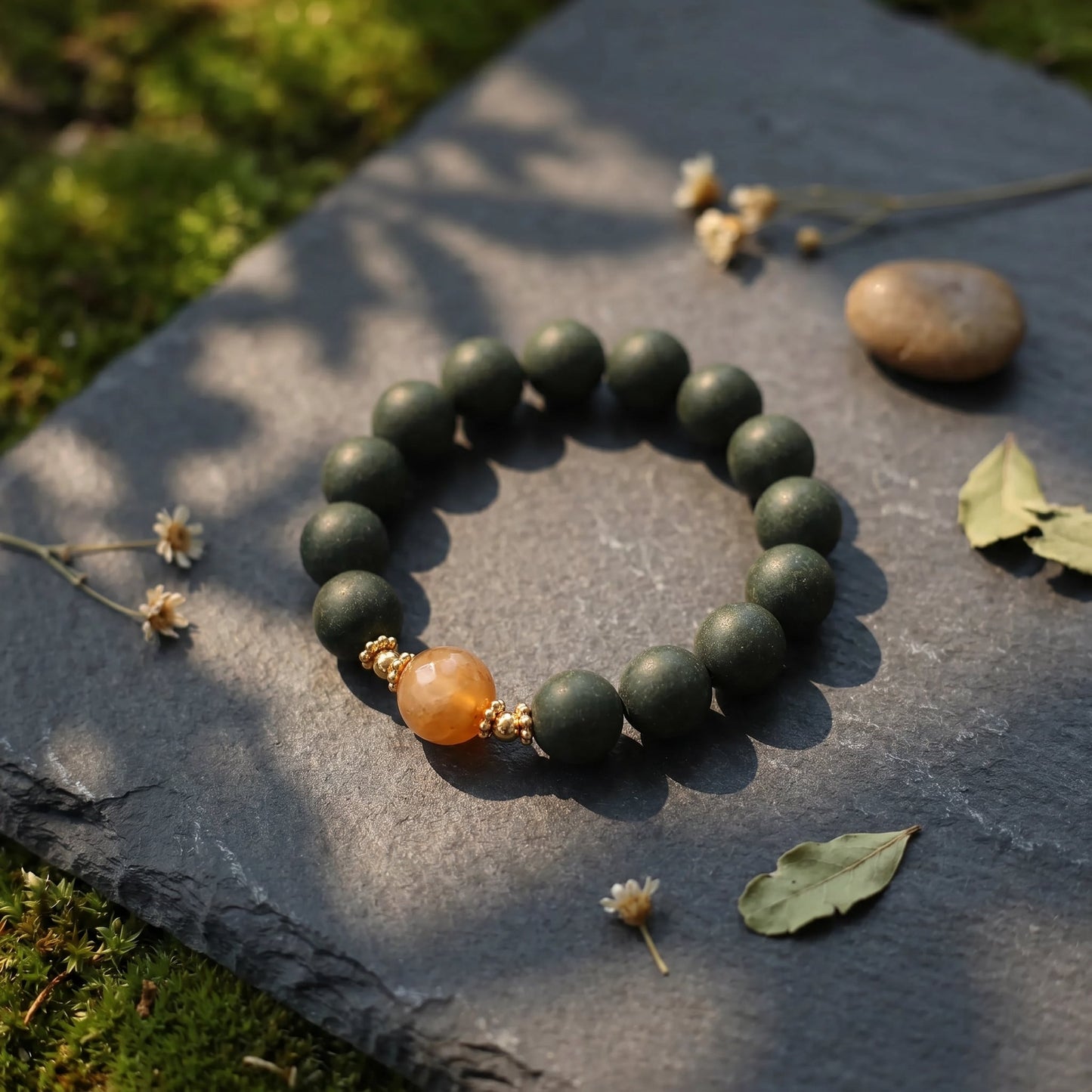 Herbal Scent Polygonum Multiflorum & Lavender Sleep-Improving Bracelet 12mm — photo 5